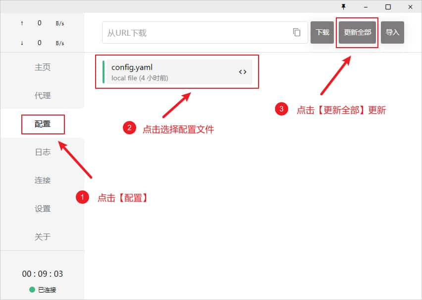 Clash for Windows更新配置文件